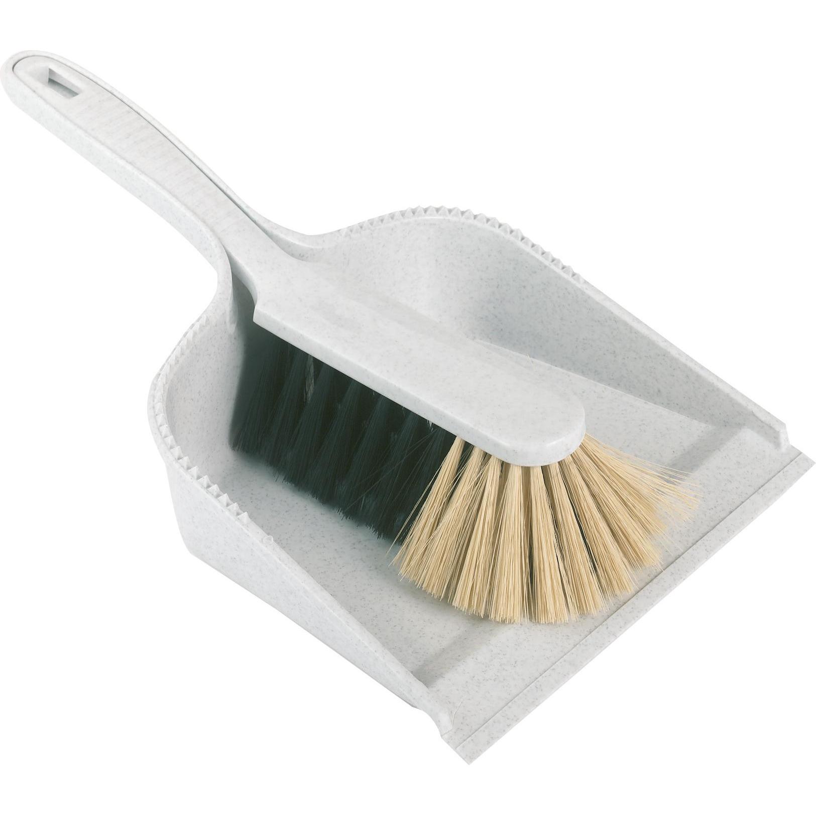 Kerbl 29527 Set Per Spazzare In Plastica Con Spazzola A Mano, Utensili Pulizia