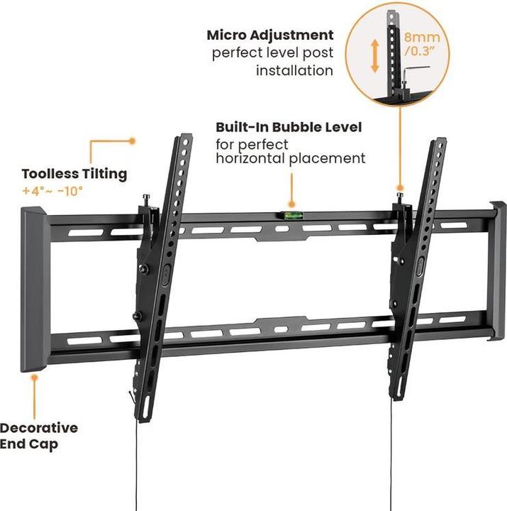 Produktbild Value TV-Wandhalterung, 47 mm Wandabstand (Wand, 90", 75 kg)