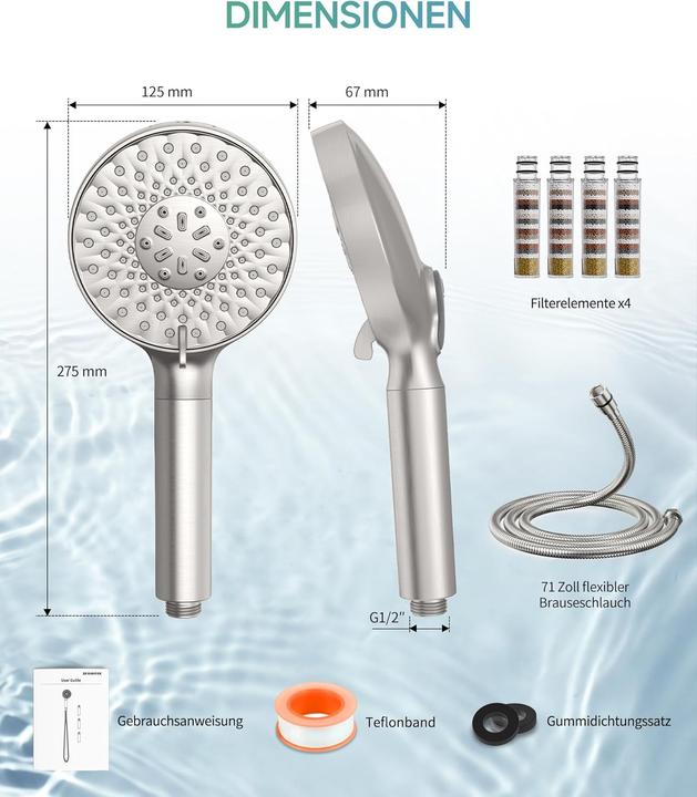 Produktbild SR Sun Rise Duschkopf (9 Strahlarten)