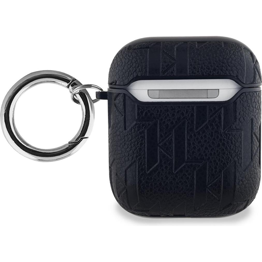 Thumbnail - Karl Lagerfeld KLA2PGKIPK AirPods 1/2 cover czarny/black Monogram Karl Head (Kopfhörer Hülle), Kopfhörertasche + Schutzh...