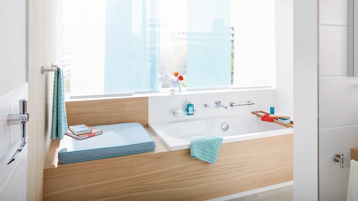 Immagine prodotto tesa Maniglia da bagno DRAAD con soluzione adesiva senza foratura