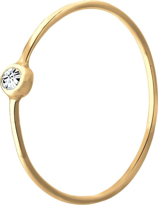 Produktbild Elli Ring Solitär Stapelring Kristall 925 Silber (54, 925 Silber)