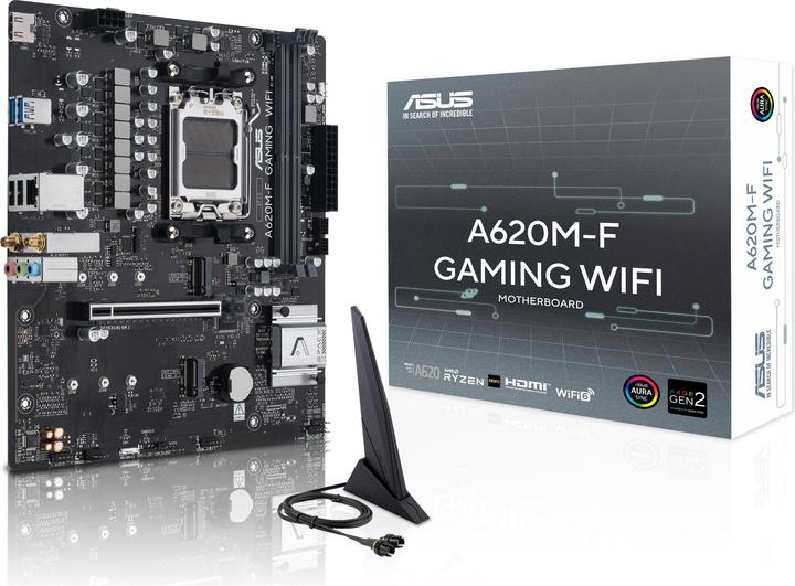 Actual product image ASUS A620M-F GAMING WIFI (AM5, AMD A620, mATX)