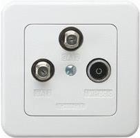 Immagine prodotto Schwaiger 2 x presa F + 1 x presa IEC, presa TWIN spur 2 dB (Spine e connettori)