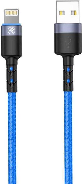 Produktbild Tellur Data cable USB to Lightning with LED Light, 3A, 1.2m blue (1.20 m, USB 2.0)