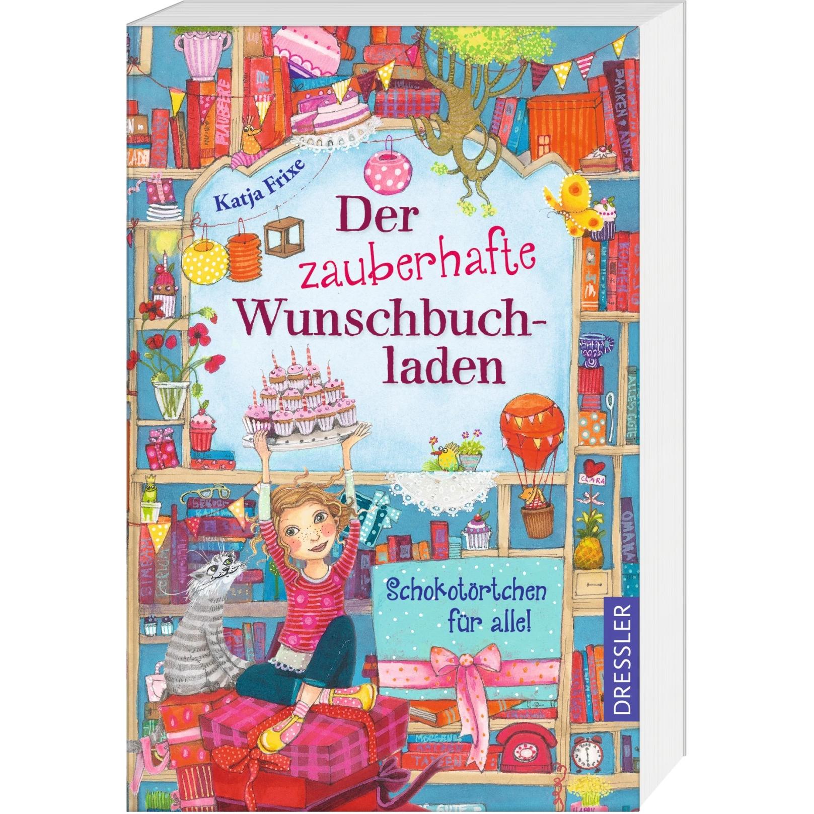Thumbnail - Der zauberhafte Wunschbuchladen 3. Schokotörtchen für alle!, Kinderbücher von Katja Frixe, Florentine Prechtel