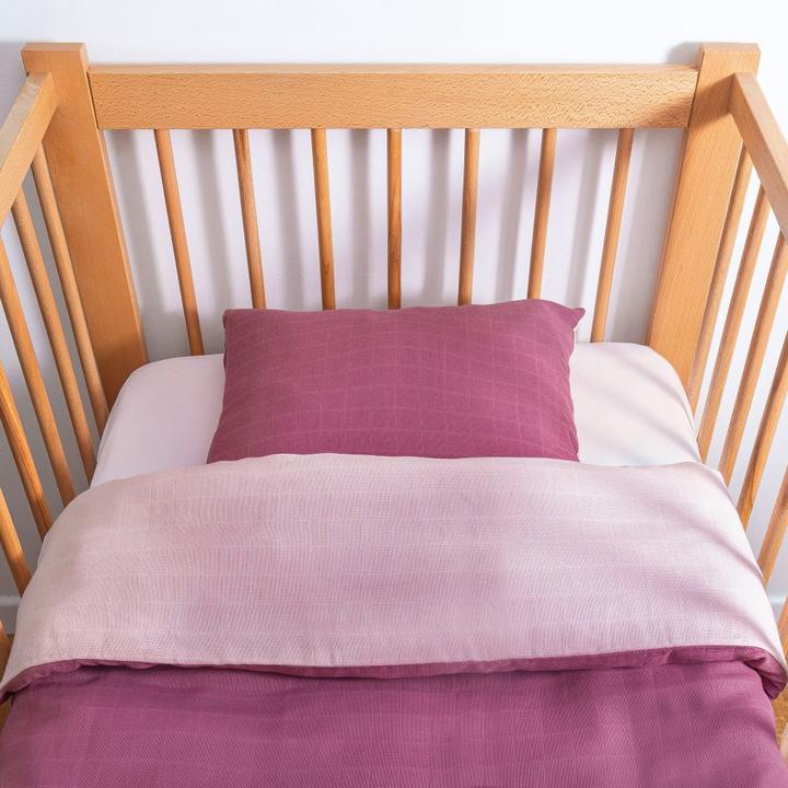 Image du produit Makian Parures de lit bébé Réversible gaze 80 x 80 / 35 x 40 cm - Orchidée (80 x 80 cm, 80 x 80 cm)