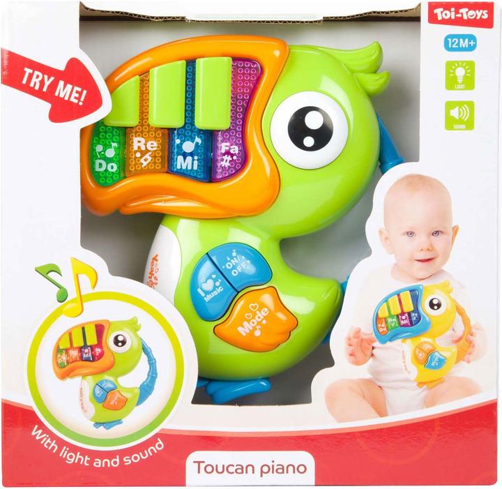 Actual product image Toi-Toys Baby Piano Toucan light and sound 1y+