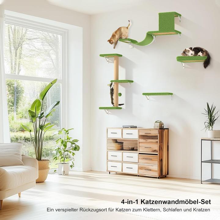 Actual product image Fukumaru 10-teiliges Kletterwand-Set mit Hängematte (Green)