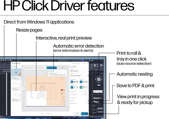 Produktbild HP DesignJet T870 24-in Printer (Farbe)
