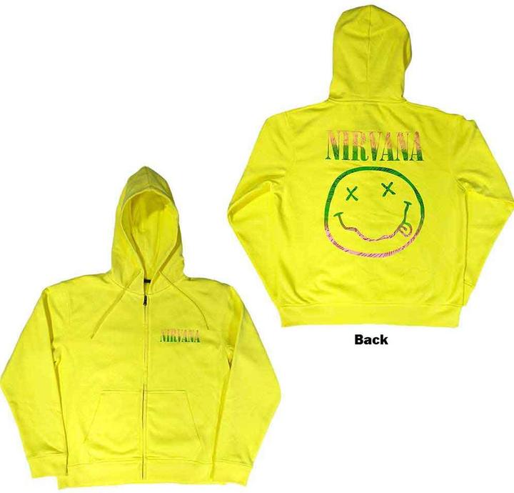 Nirvana Sorbet Ray Smiling Face (Zipper-Hoodie)