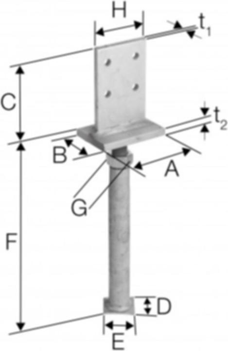 Image du produit Simpson Sst Pied de support (Pied de support, 1 pcs)