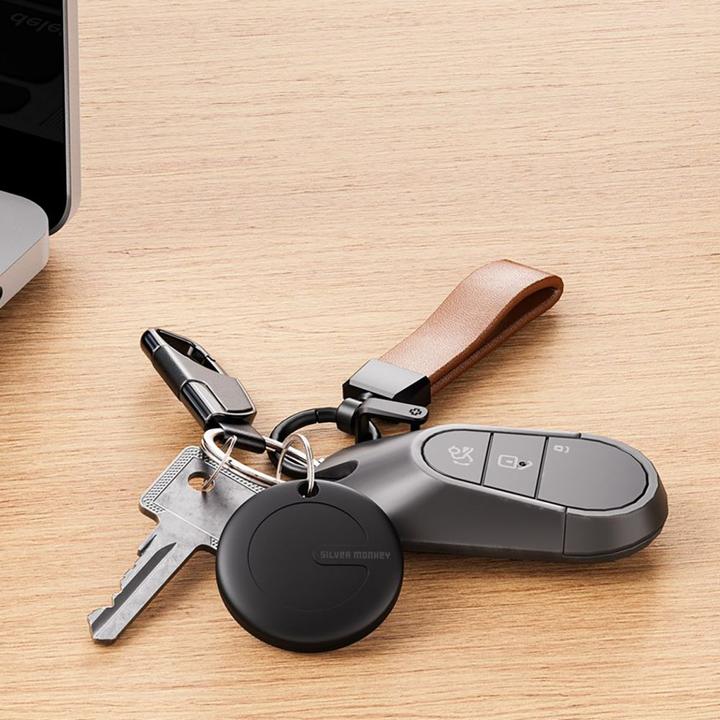 Produktbild Silver Monkey Tag silicone locator, compatible with Apple Find My + case - black