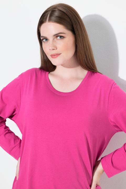 Produktbild Ulla Popken Shirt, Relaxed, Rundhalsausschnitt, Langarm (62)