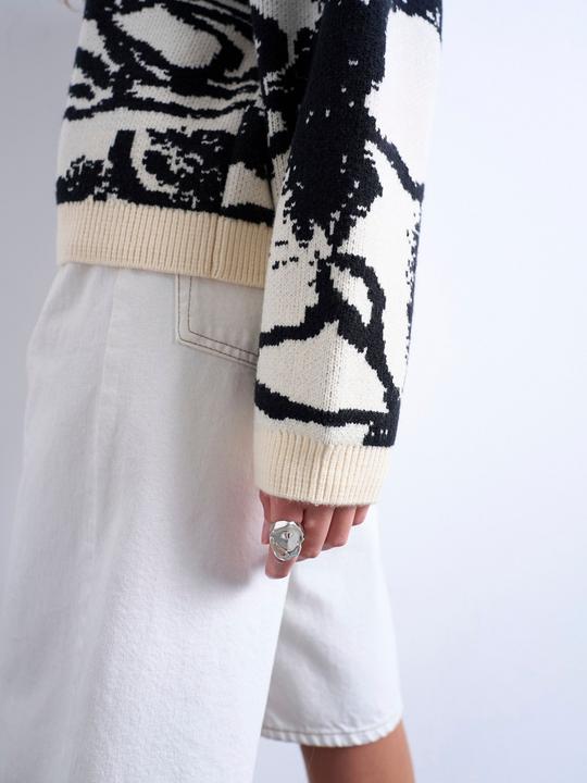 Produktbild Spokey Normal geschnitten Rundhalsausschnitt Pullover Strickpullover (XS)