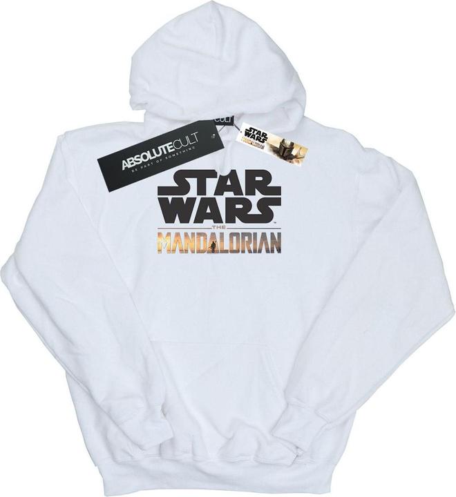 Immagine prodotto Star Wars The Mandalorian Logo Felpa con Cappuccio Uomo (3XL)