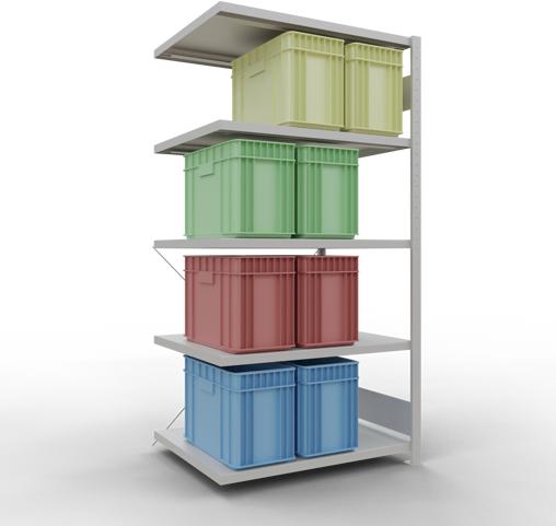 Immagine prodotto Schulte Lagertechnik Sistema di alloggiamento MULTIplus250 senza bulloni e con staffa a croce