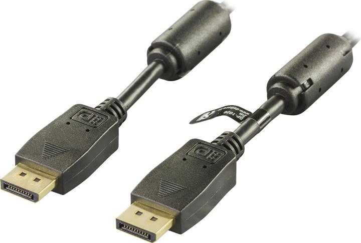 Image du produit Deltaco DP-1050 Câble DisplayPort 5 m noir (5 m)