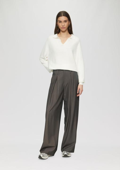 Image du produit S.Oliver Strickpullover Strukturierter Pullover mit Polokragen (M)