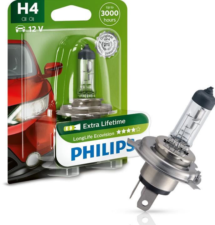 Actual product image Philips LongLife EcoVisio (H4)
