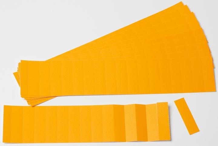 Immagine prodotto Ultradex Scheda di inserimento 7 x 1,7 cm (L x A) 190g/m² arancione 170 pezzi/confezione.