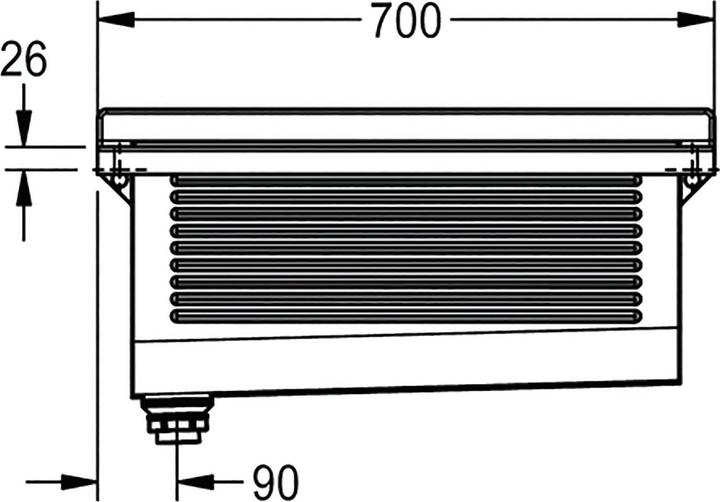Actual product image Franke CA210/7N Wall-mounted sink Washbasin drain left satinised stainless steel (460 mm, 700 mm)