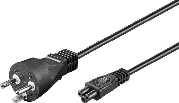 Produktbild MicroConnect PE120805 Stromkabel Schwarz 0,5 m Netzstecker Typ K C5-Koppler (0.50 m)