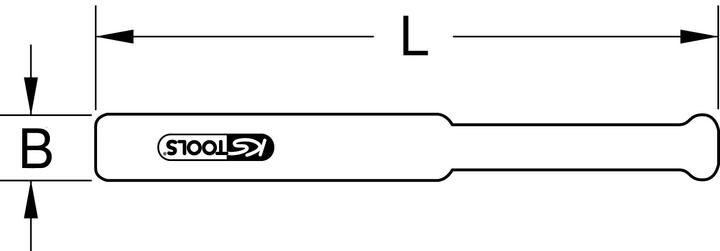 Actual product image KS Tools Plastic expansion wedge, 20x170mm