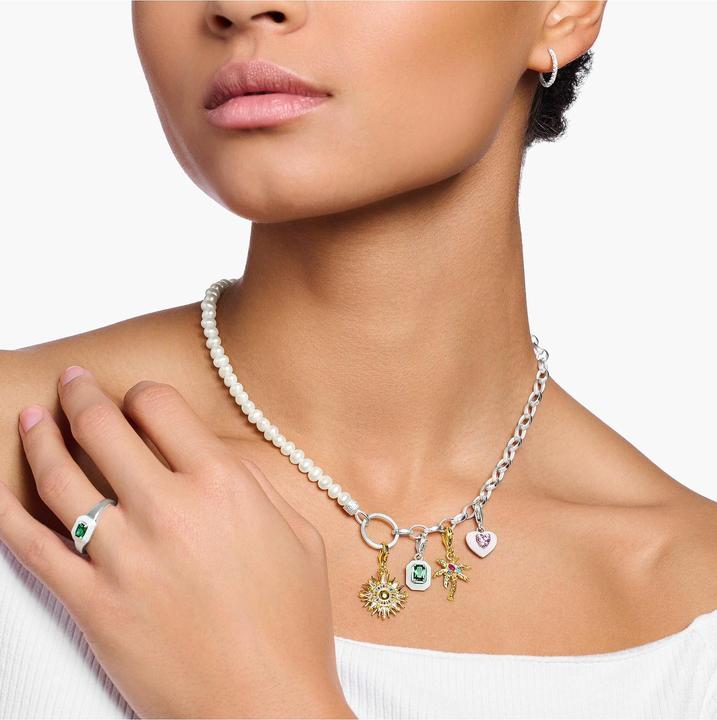 Image du produit Thomas Sabo Charm pendentif Palmier multicolore doré (Argent 925)