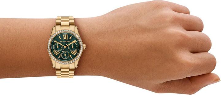 Produktbild Michael Kors Lexington Lux Day Date Gold/GrÃ¼n (Analoguhr, 33 mm)
