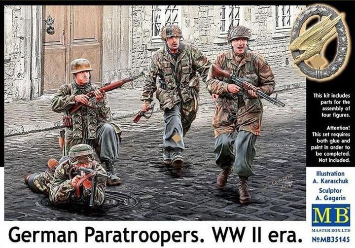 Actual product image Master Box German Paratroopers, WWII era