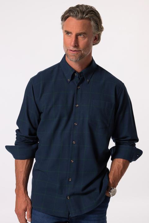 Produktbild Boston Park Karo-Flanellhemd, Langarm, Buttondown-Kragen, Comfort Fit (3XL)
