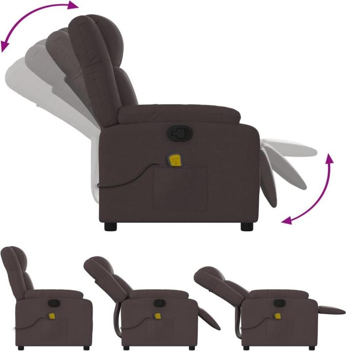 Actual product image VidaXL Fabric massage chair