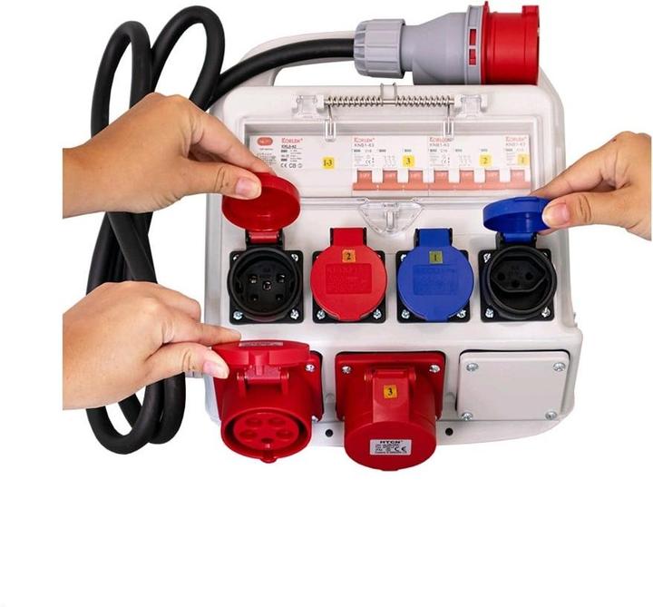 Image du produit Ekström Distribution d'électricité sur les chantiers (6 x, Type 13, CEE 16/5, Type 25)