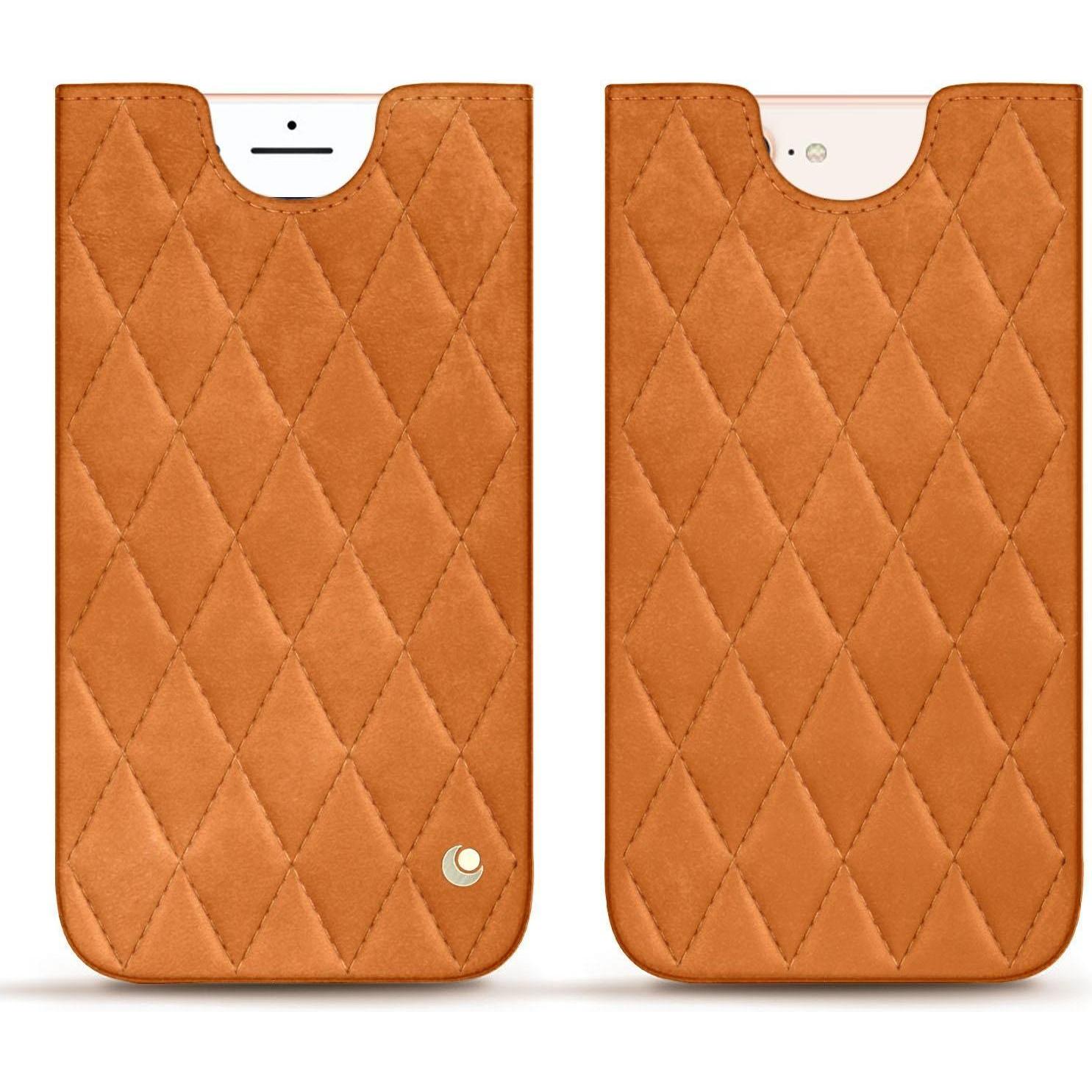 Thumbnail - Noreve Lederschutzhülle (Apple iPhone 8 Plus), Smartphone Hülle, Orange