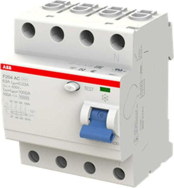 Immagine prodotto ABB RCD AC 4p 400V 63A 0,03A 2CSF204001R1630