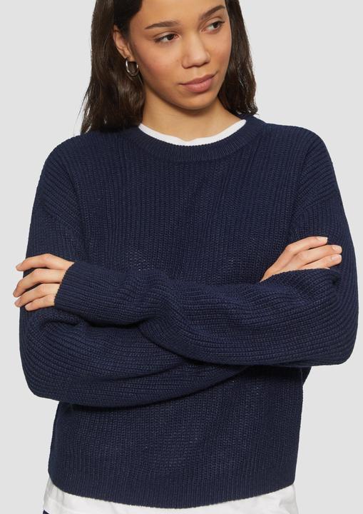 Actual product image S.Oliver Strickpullover Verkürzter Pullover mit Raglanärmeln (M)