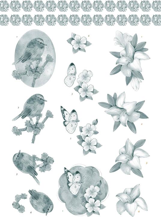 Produktbild Card Deco Essentials 3D-Stanzbogenbuch "Condolences" (16x)