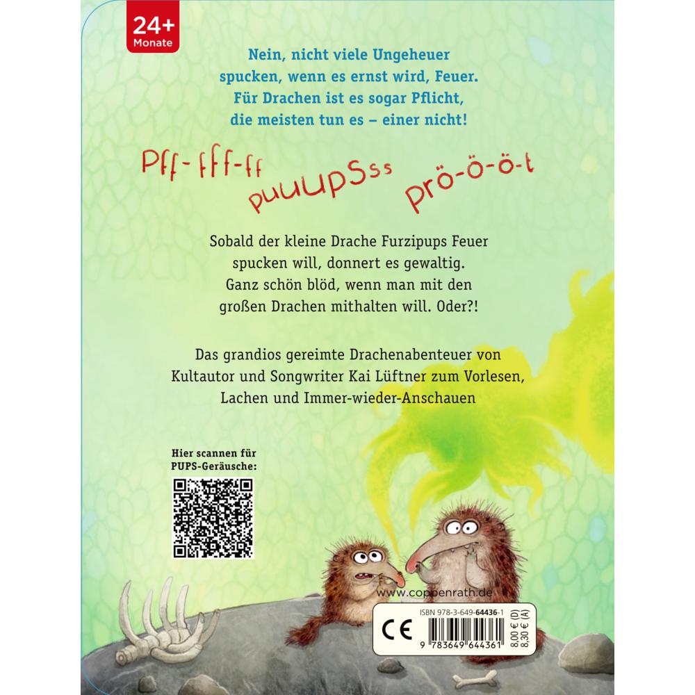Thumbnail - Furzipups, der Knatterdrache (Pappbilderbuch Miniausgabe), Kinderbücher von Kai Lüftner