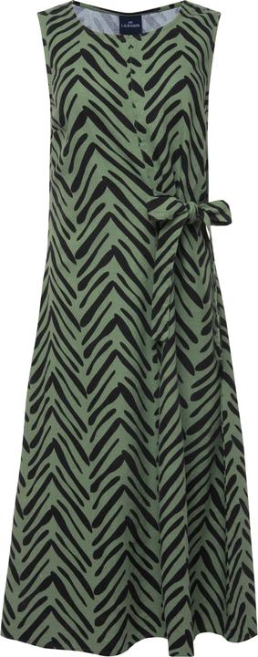 Produktbild Laurasøn Leinenmix-Kleid, Straight Fit, Allover Print, Rundhals, seitliche Zierschleife (L)