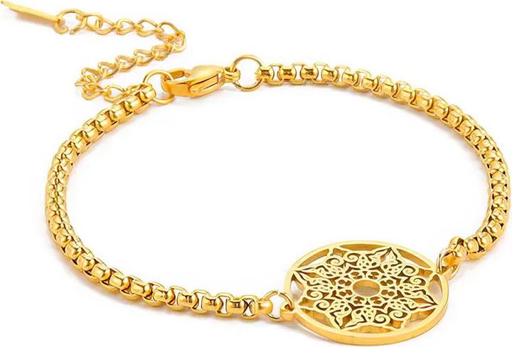 Produktbild Perlstein Blume des Lebens Halskette (Metall)