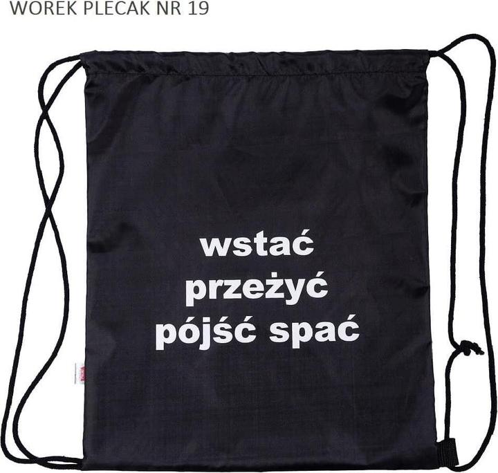 Produktbild Pajacyk Rucksacktasche Aufstehen Überleben Schlafen gehen