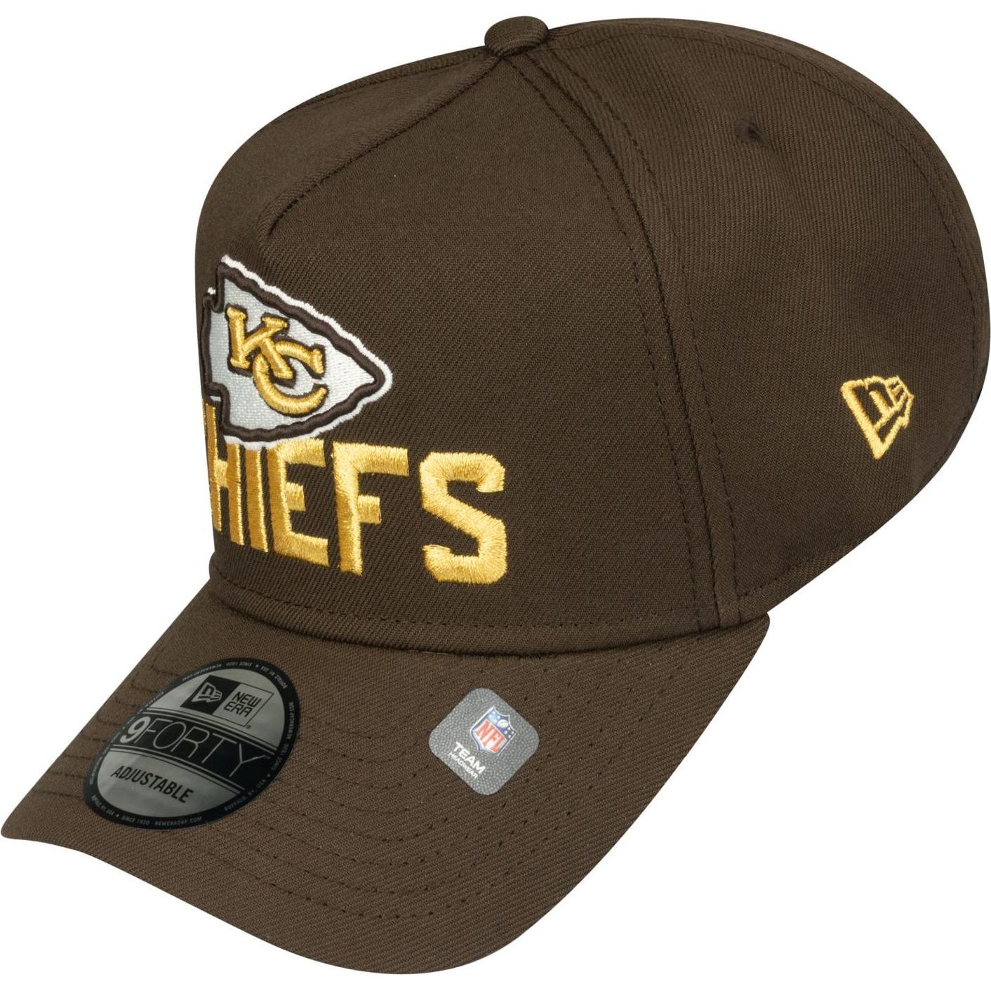 New Era, Herren, Cap, 9Forty A-Frame Cap - Kansas City Chiefs Walnut, Braun, (One Size)