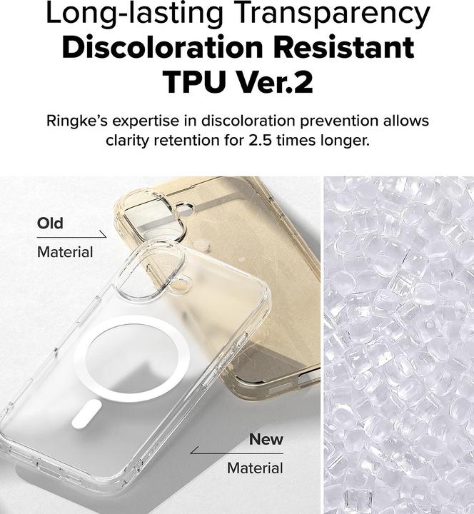 Produktbild Ringke Case for iPhone 16 FUSION MAGNETIC MATTE CLEAR (Apple iPhone 16)