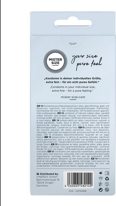 Actual product image Mister Size 60 (10 pcs.)