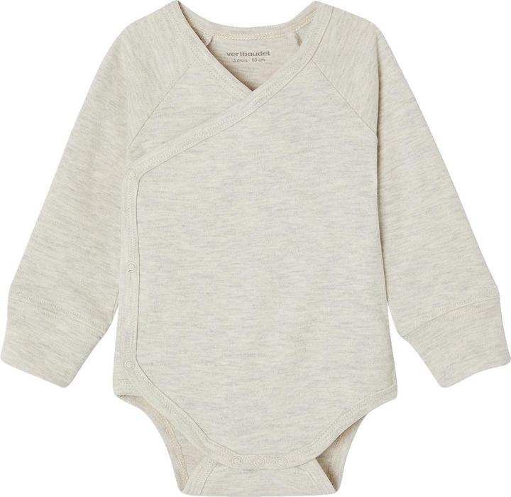 Produktbild Vertbaudet Bio-Kollektion: 3er-Pack mitwachsende Baby Wickelbodys mit langen Ärmeln (56)