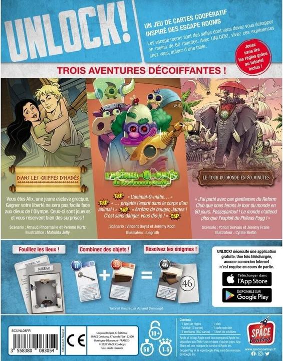 Immagine prodotto Asmodée Sblocca- Avventure mitiche (Francese)