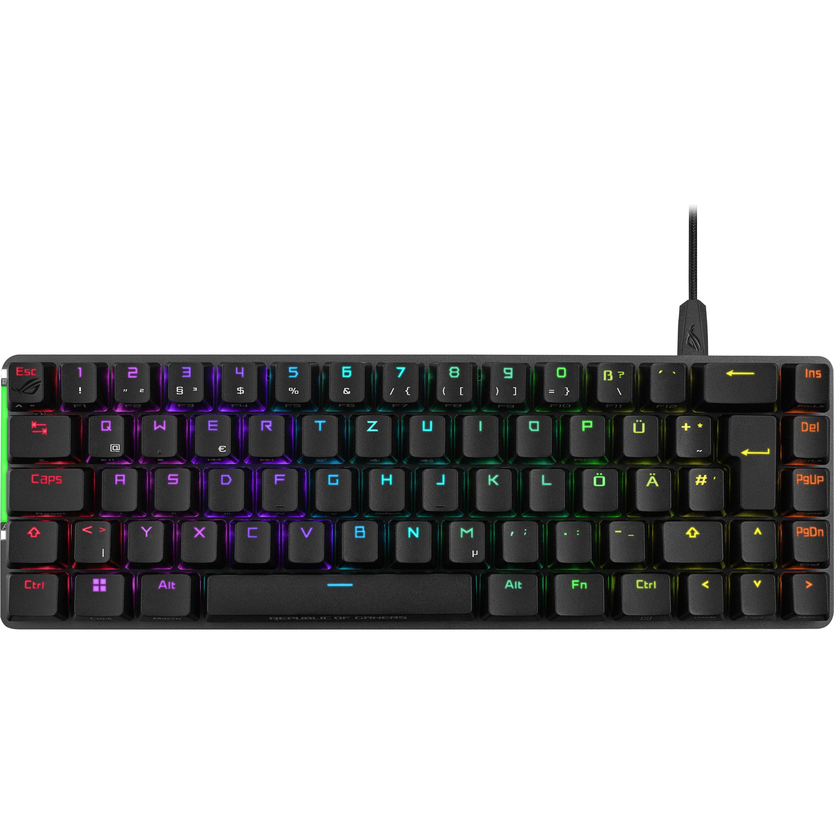 ASUS ROG Falchion Ace (DE, Kabelgebunden), Tastatur, Schwarz