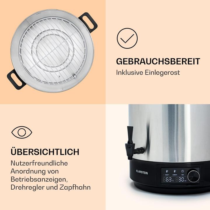 Produktbild Klarstein 2 in 1 Einkocher ‎FP13-Abbey25L (25 l)