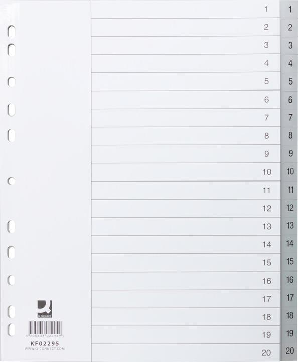 Q-Connect Register Vollformat überbreit